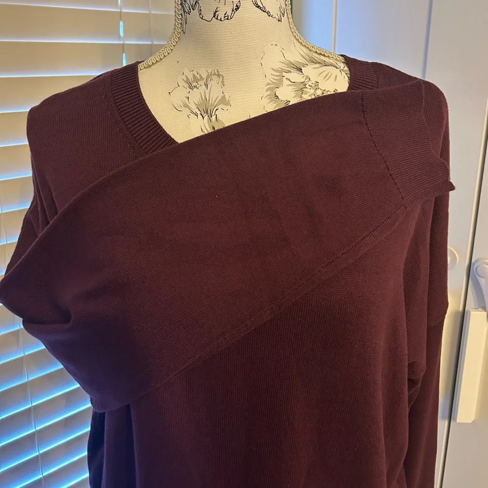 Torrid Soft Cotton Long Sleeve Cropped 2fer Sweater